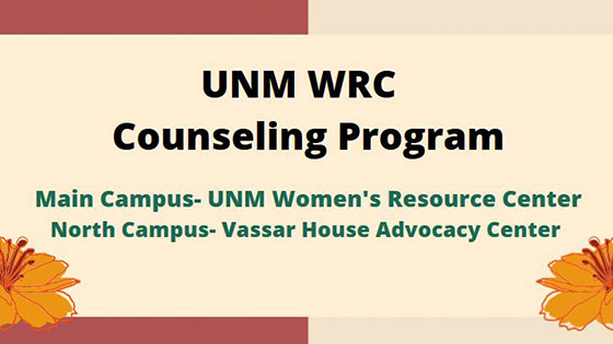 Photo: UNM Women’s Resource Center Counseling Program